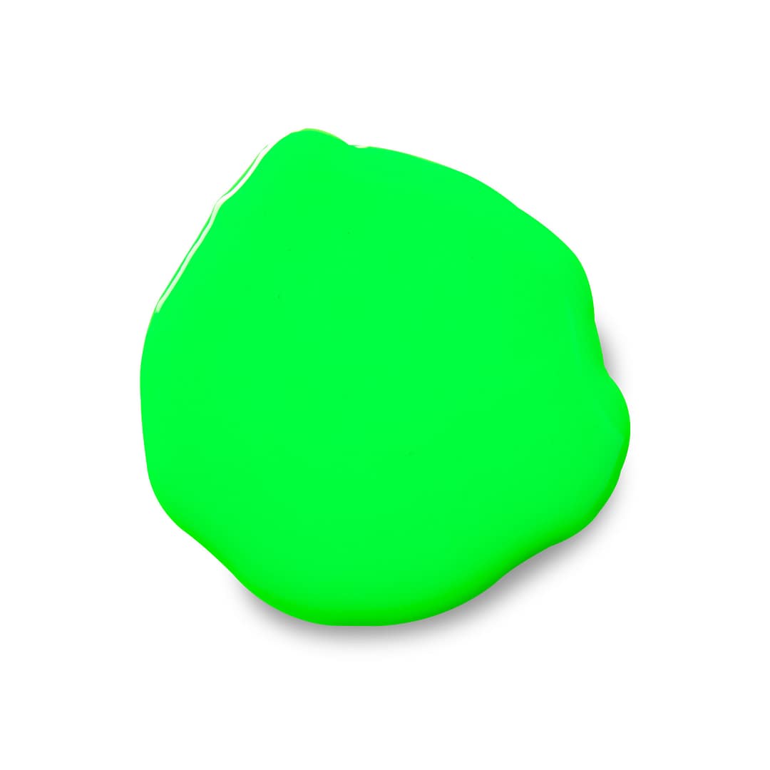 Fluoro Green - Professional High Flow Acrylic UV Artist Paint - Image 2