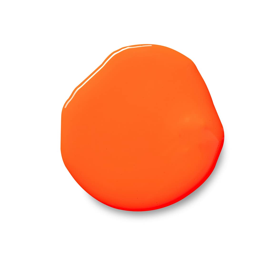 Fluoro Orange - Professional High Flow Acrylic UV Artist Paint - Image 2
