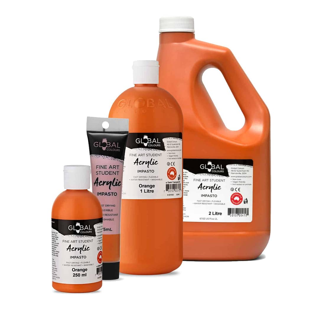 Orange - Fine Art Student Acrylic Impasto Artist Paint