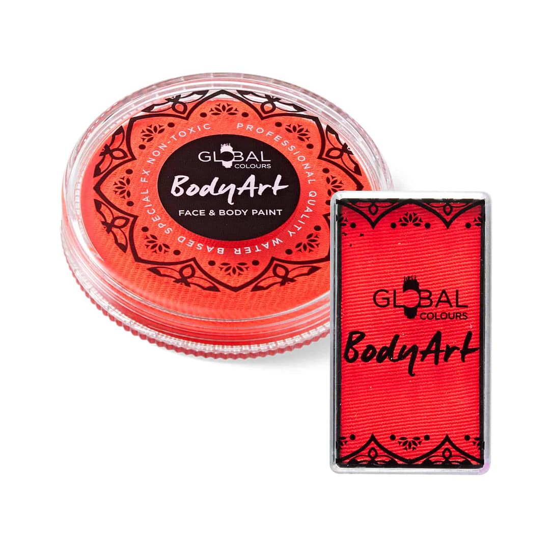 Neon Coral Red - UV BodyArt FX Cake Paint