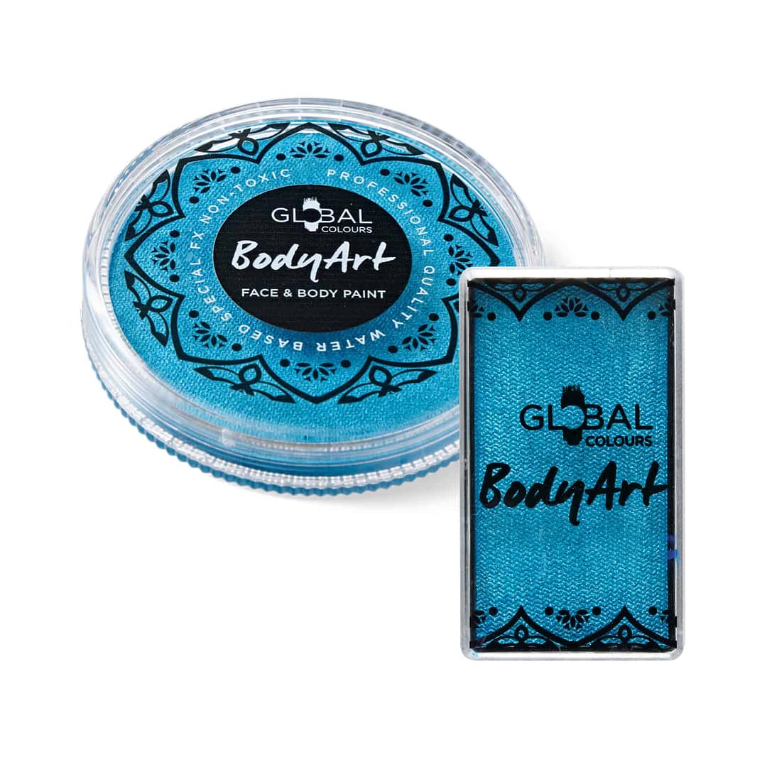 Pearl Peacock Blue - Face & BodyArt FX Cake Paint