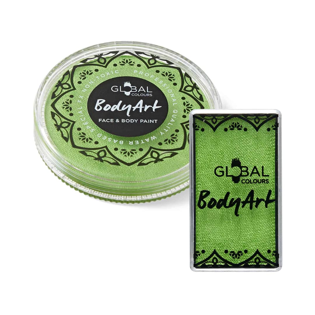 Pearl Lime Green - Face & BodyArt Cake Paint (New Shade)