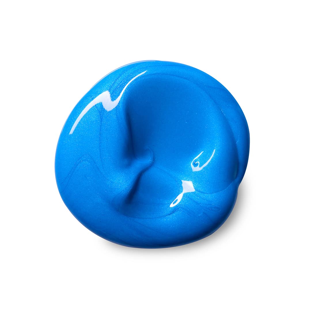 Fine Art Acrylic Paint, Metallic Blue, Global Colours 500ml - Image 2