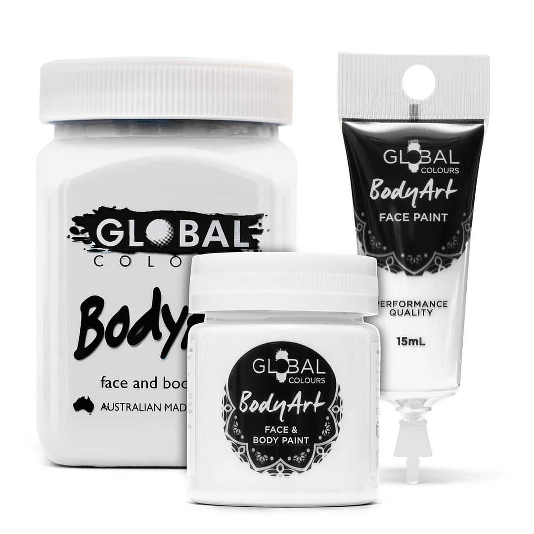 Face and Body Paint | White | Global Colours Liquids