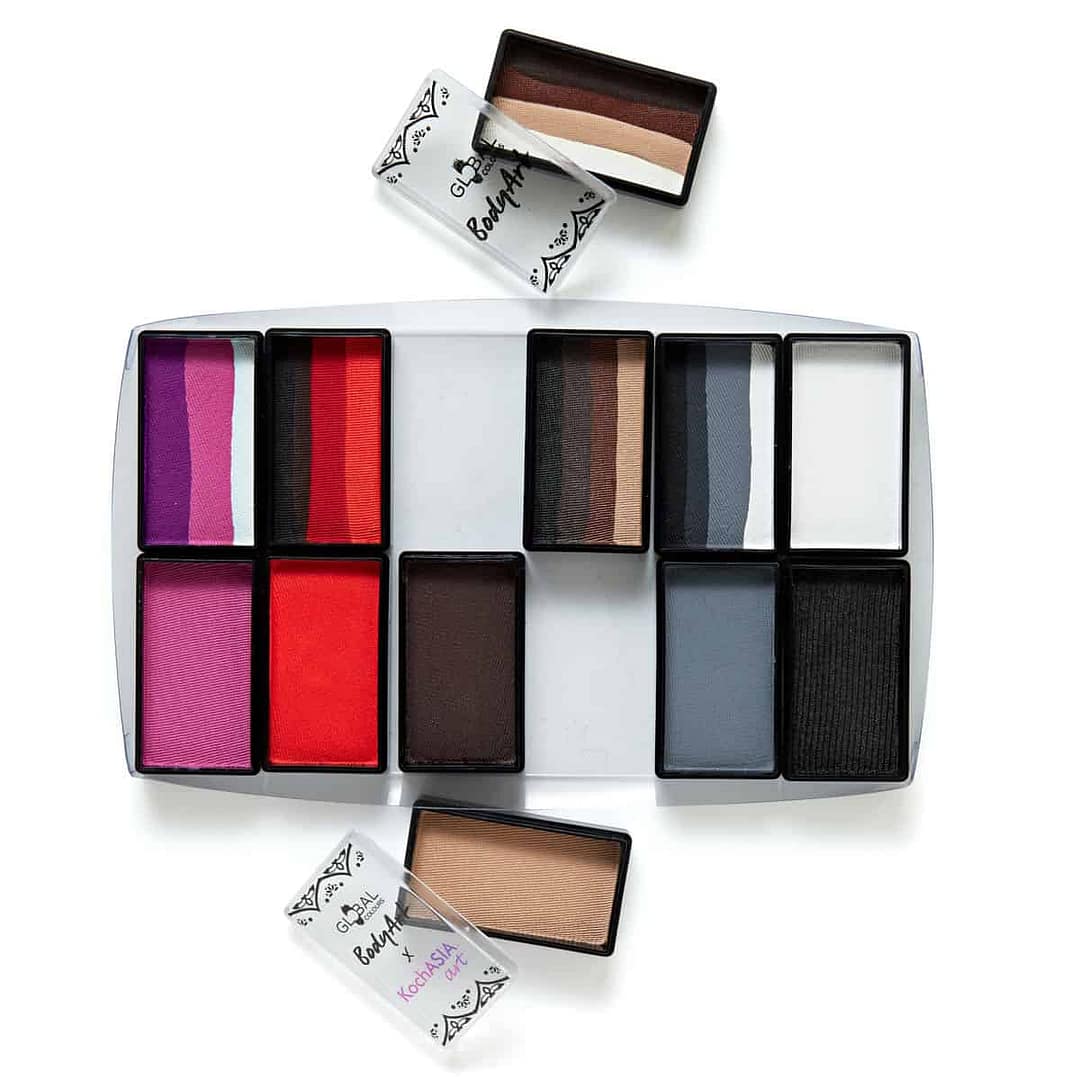 Furry Friends - 13 Animal Designs Face & BodyArt Refillable FX Palette Sampler 12x 15g - Image 3