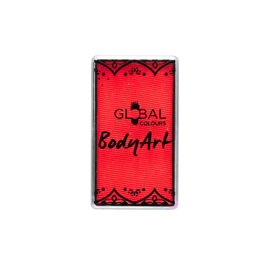 Neon Coral Red - UV BodyArt FX Cake Paint - Image 4