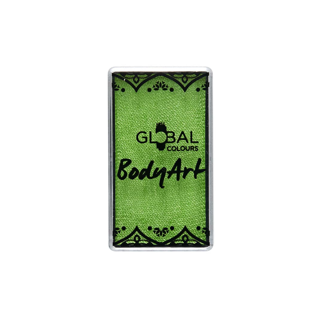 Pearl Lime Green - Face & BodyArt Cake Paint (New Shade) - Image 4