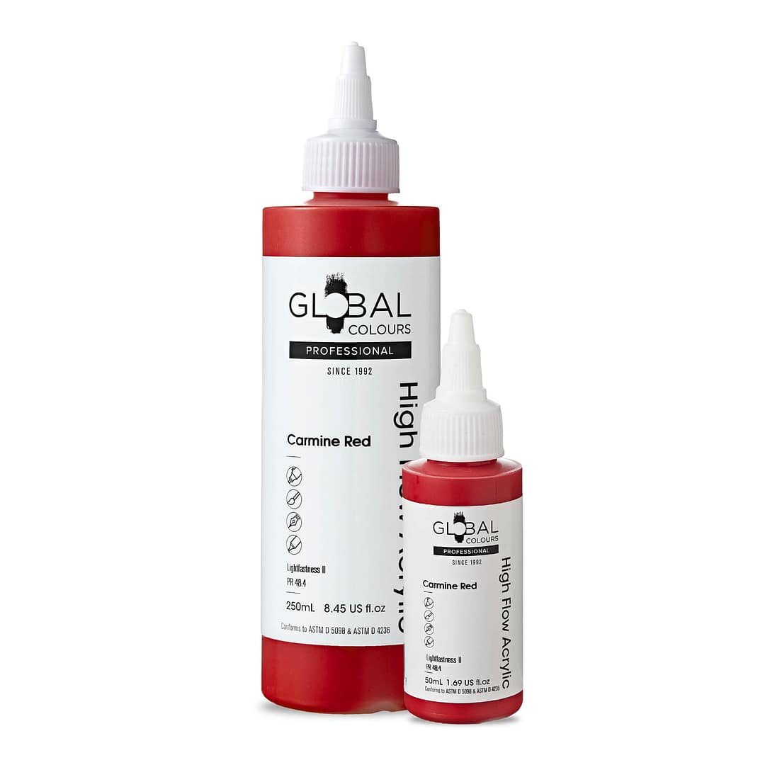Carmine Red - Professional High Flow Acrylic Artist Paint
