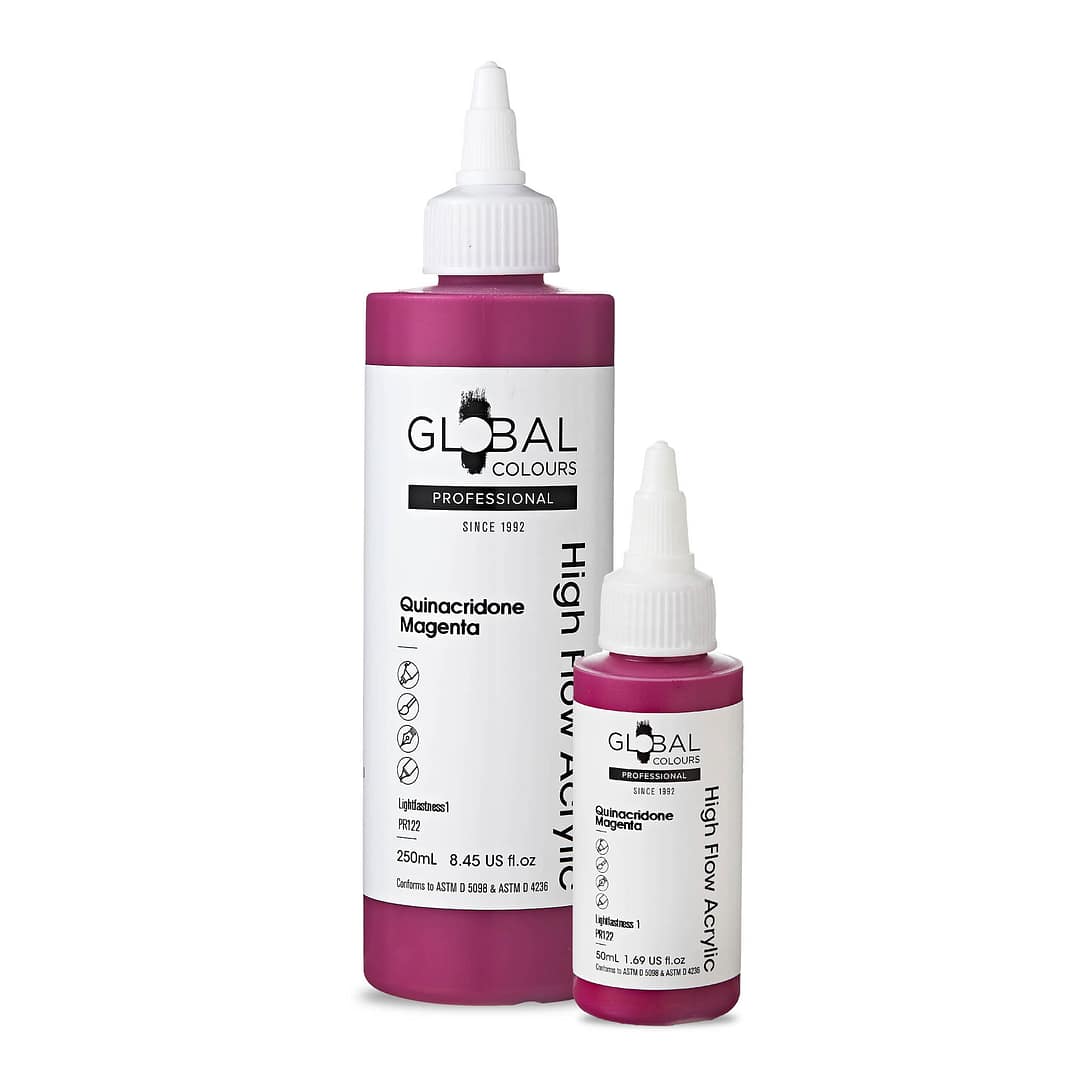 Quinacridone Magenta - Professional High Flow Acrylic Artist Paint