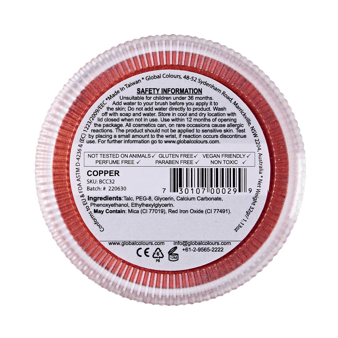 Copper - 32g Face & BodyArt Blending Make Up - Image 4