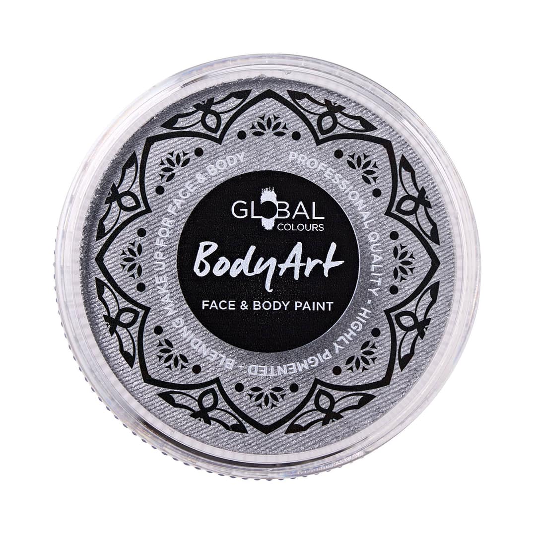 Silver - 32g Face & BodyArt Blending Make Up - Image 3