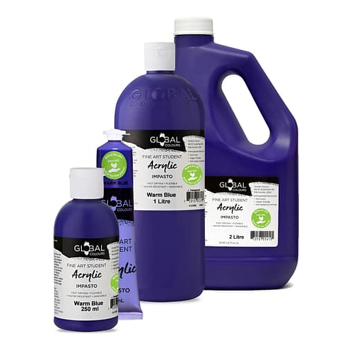 Student Acrylic Paint, Warm Blue | Global Colours - Australian Made