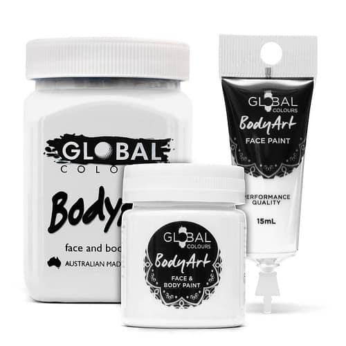 Face and Body Paint | White | Global Colours Liquids