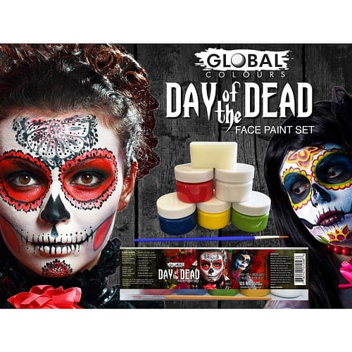 Day of the Dead - 5 Colour Set Face & BodyArt Liquid Paint