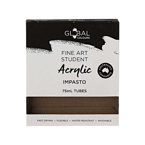 Create Own 5 Colour - 75ml Set Empty Box Student Fine Art Acrylic Impasto Artist Paint