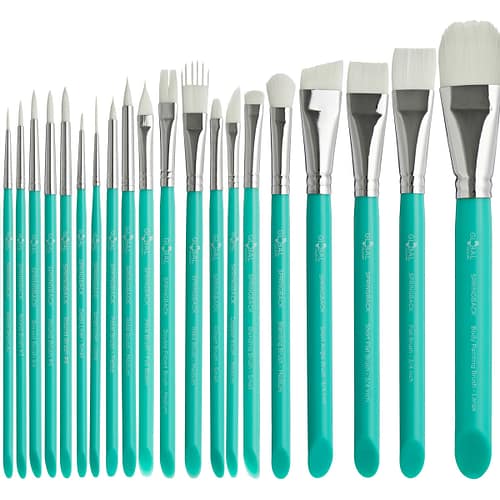 Complete Set - 23pk Springback Artist & BodyArt Paint Brush