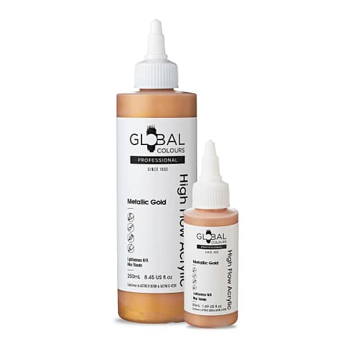 Metallic Gold - Professional High Flow Acrylic Artist Paint