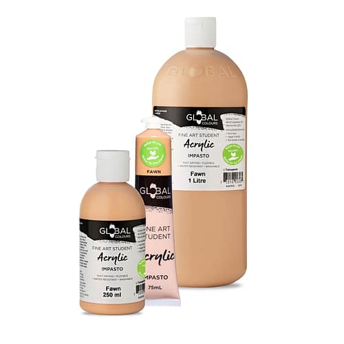 Student Acrylic Paint, Fawn | Global Colours - Australian Made