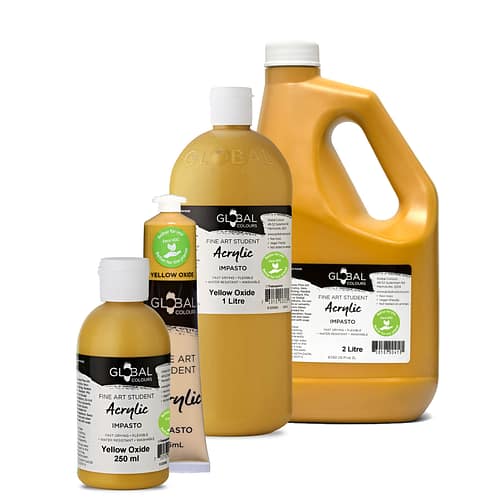 Student Acrylic Paint, Yellow Oxide | Global Colours - Australian Made
