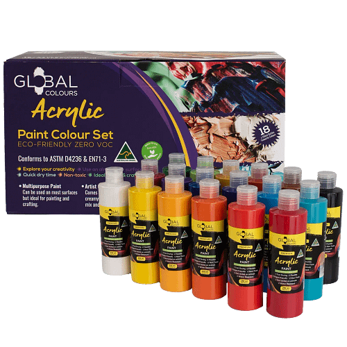 Mixed 18 Colour Global Colours – 250ml Kit