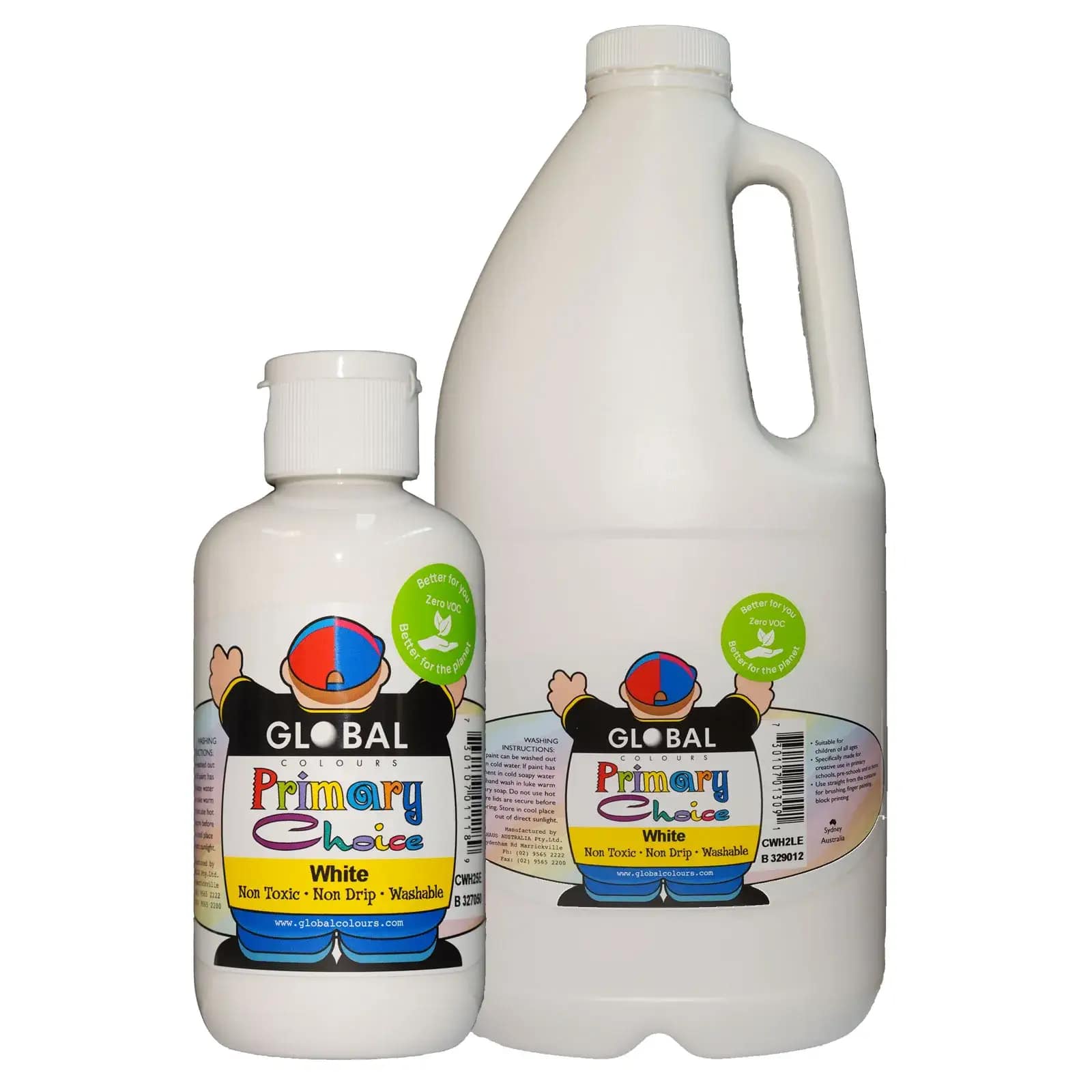 White – Eco-Friendly Zero-VOC Primary Choice Washable Poster Paint
