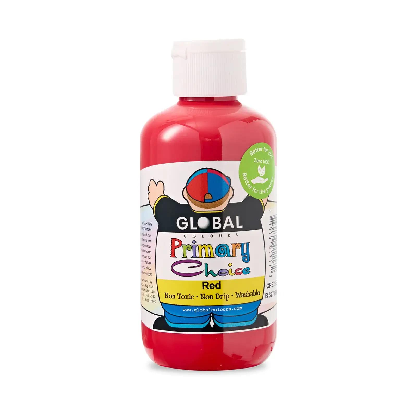 Red EcoFriendly ZeroVOC Primary Choice Washable Poster Paint