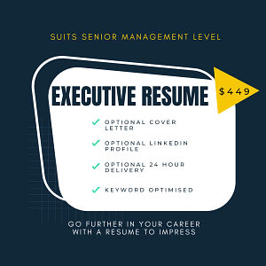 infographic for executive level resume service