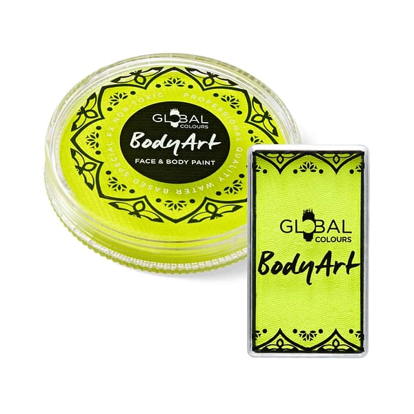 Rainbow Glow - Global Colours 25g, Colore UV Magnetic One Stroke Per Body Art E Face Painting