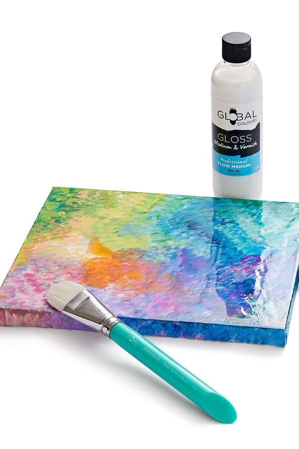 Global Colours Gloss Medium & Varnish Professional Artist Fluid Medium
