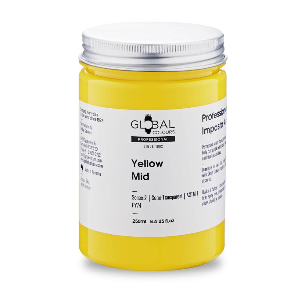 yellow acrylic paint colors