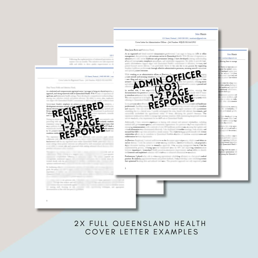 Queensland Health Resume Template & Cover Letter Template - Australia - Image 2