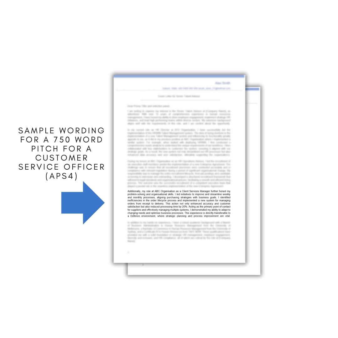APS Pitch/ Statement of Claims/ Cover Letter Writing Service | Resumes ...