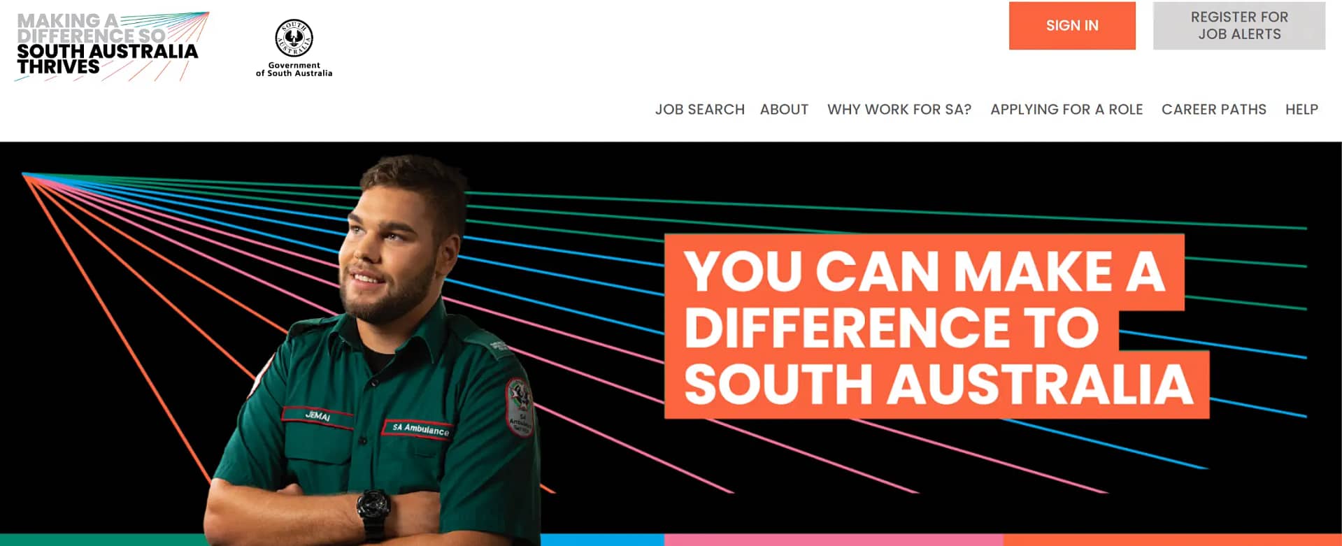 image of SA Jobs website