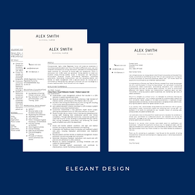 image of elegant resume design