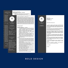 image of Bold resume design