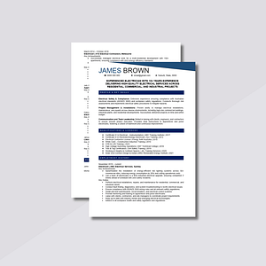 electrician resume template