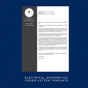 cover letter for electrical apprenticeship