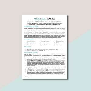 APS resume template