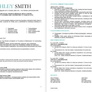 resume template for no experience