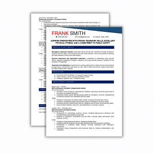 australian firefighter resume template