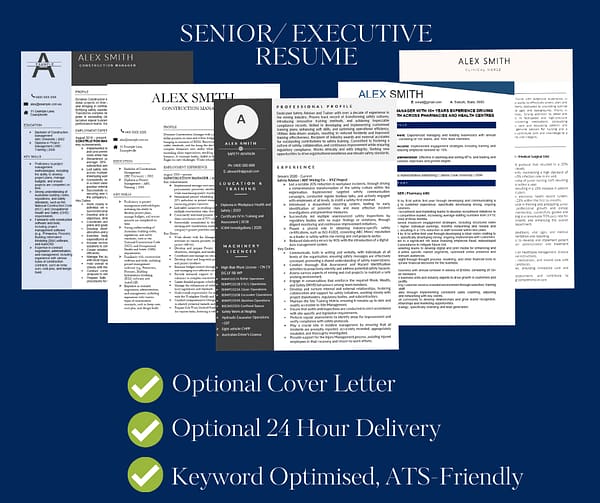 Senior Professional & Executive Resume Writing Service