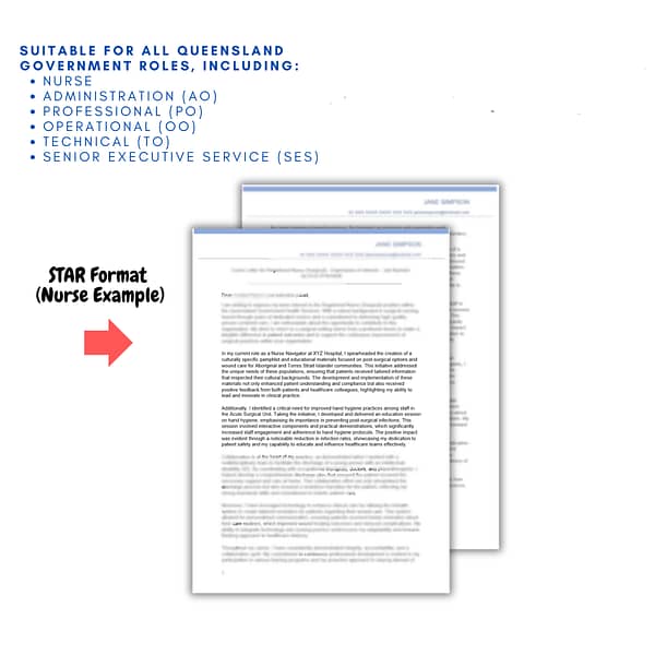 Queensland Health nurse resume example
