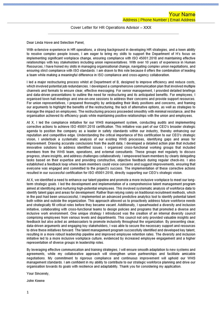 EL1 application example for APS