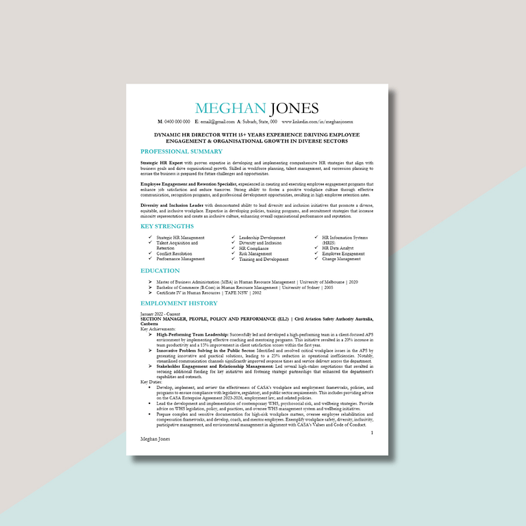 Resume Tips Australia 2025 (  Free Template)