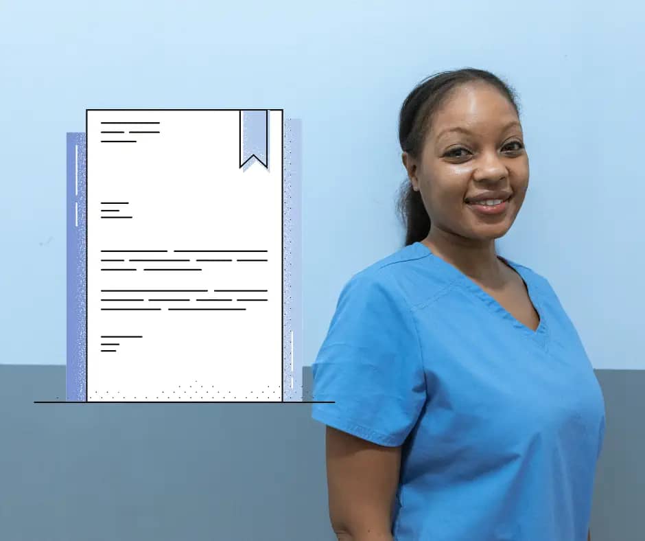 nurse with a resume