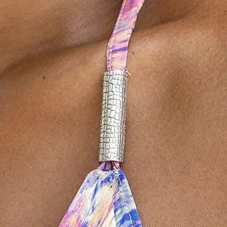 Silver Croc Skin Sand Bar